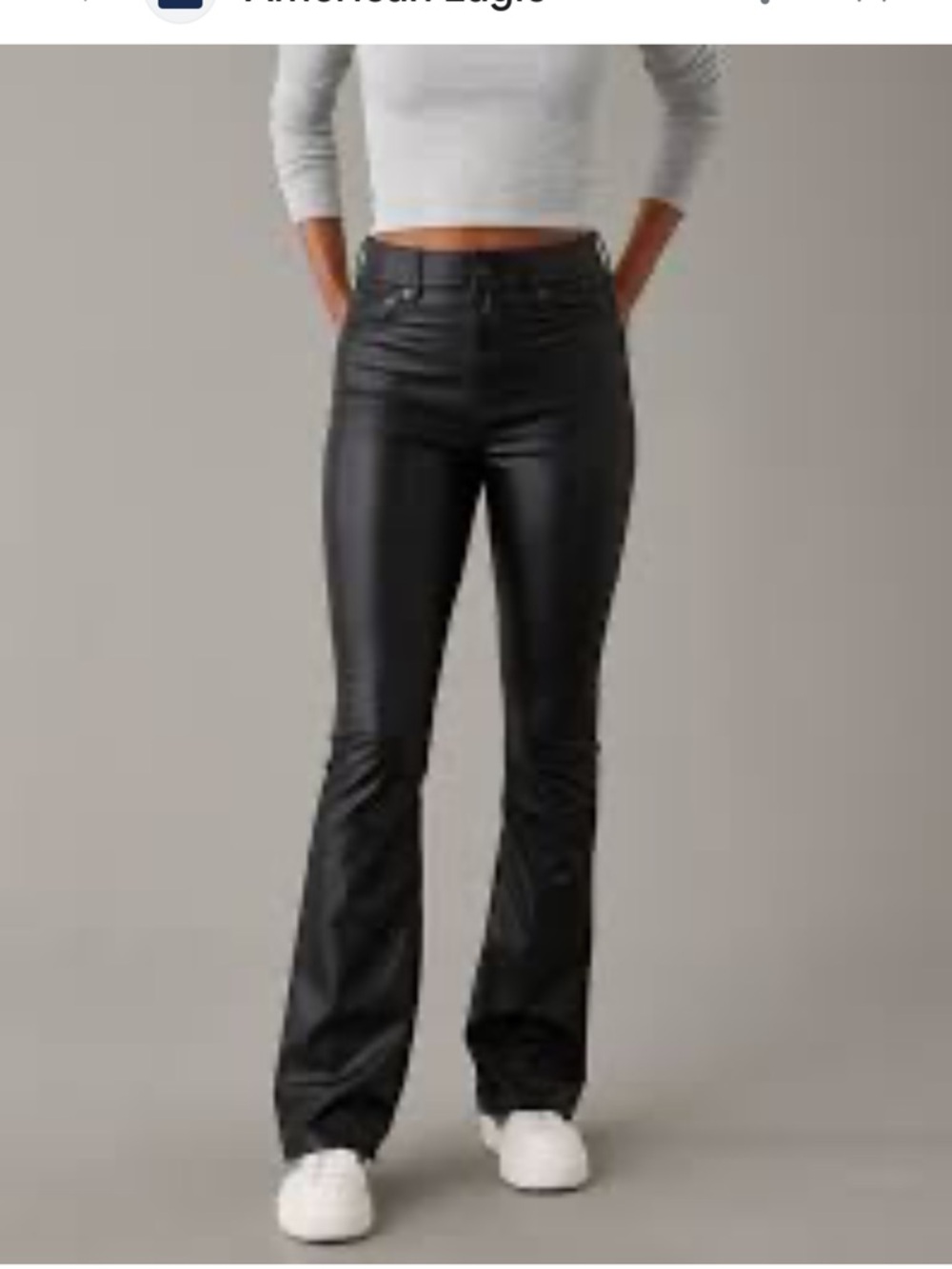 AE Stretch Vegan Leather
Super High-Waisted Kick flare